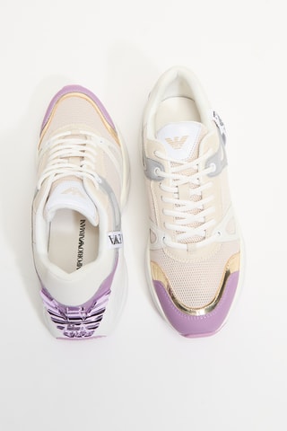 Baskets en cuir - Beige - EA7