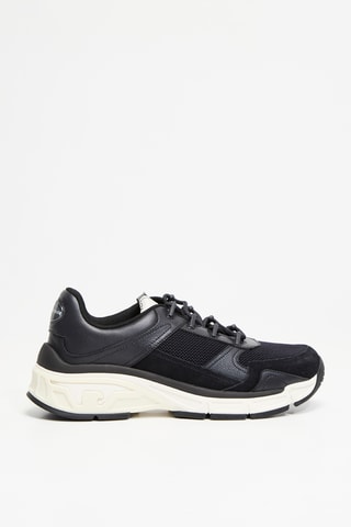 Baskets en cuir - Bleu marine - EA7