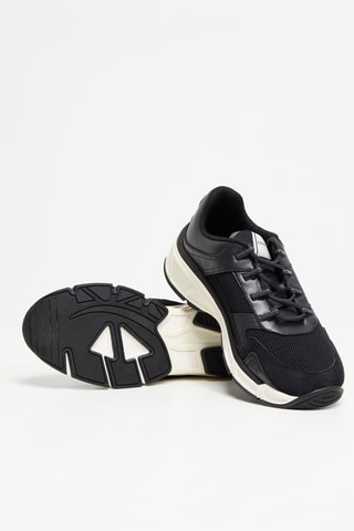 Baskets en cuir - Bleu marine - EA7