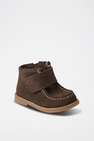 Sandálias em nobuck - Castanho