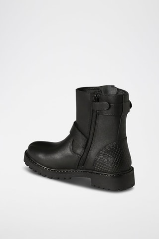 Boots em couro - Preto