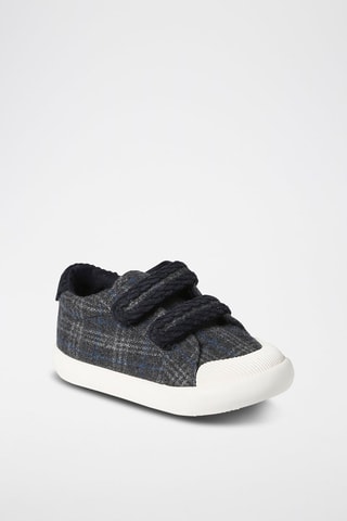 Baskets en velours - Gris