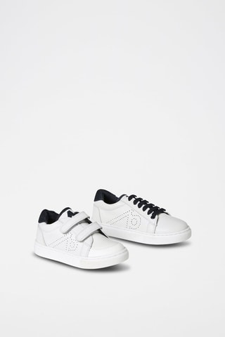 Baskets en cuir - Blanc et noir