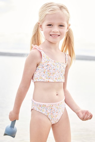 Maillot 2 pièces - Ecru et corail