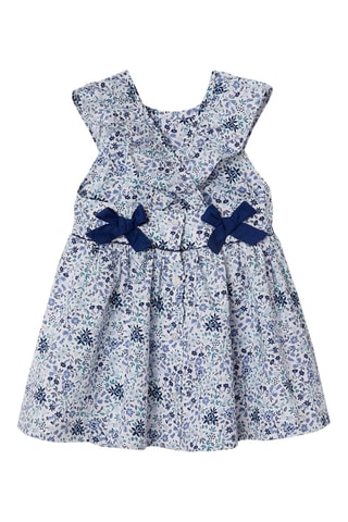 Vestido - Azul e branco