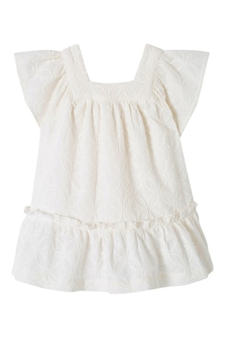 Robe volantée - Ecru