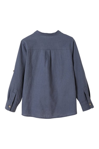 Blusa em linho - Azul