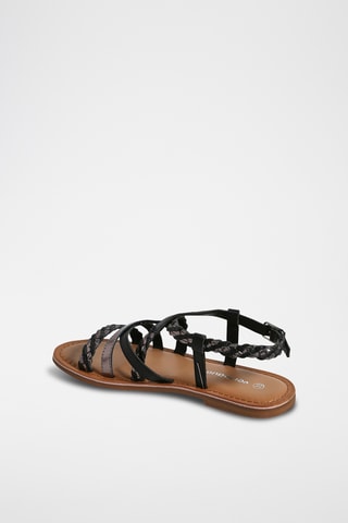 Sandales en cuir - Noir