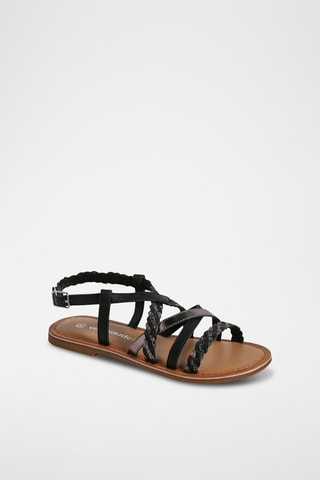 Sandales en cuir - Noir