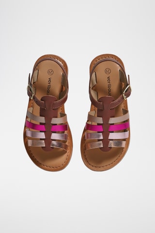 Sandales en cuir - Marron