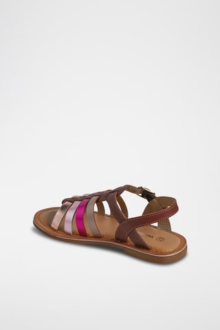 Sandales en cuir - Marron