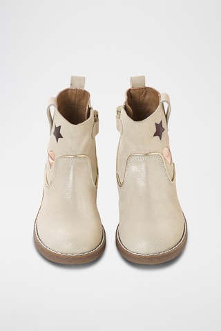 Bottines en cuir - Doré