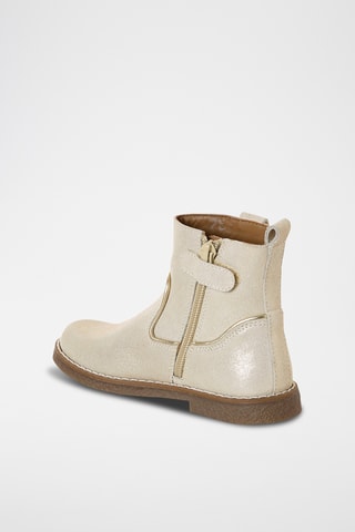 Bottines en cuir - Doré