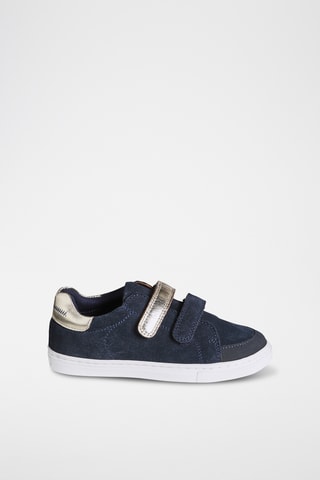Baskets en nubuck - Bleu marine