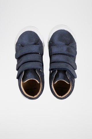 Baskets en cuir - Bleu marine