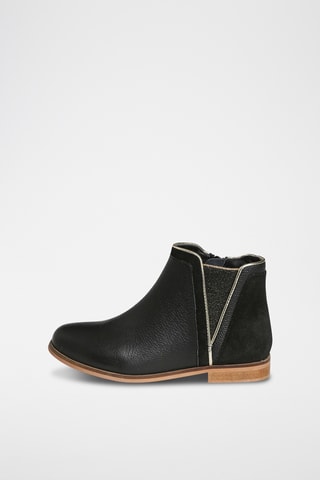 Bottines en cuir - Noir