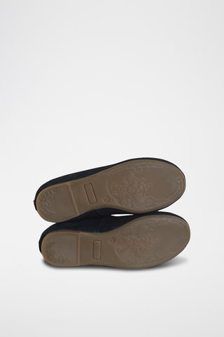 Babies en nubuck - Bleu marine