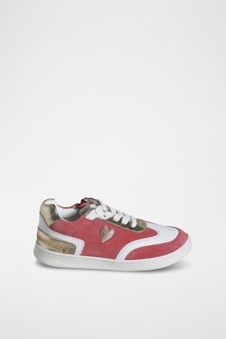 Baskets en cuir - Vieux rose