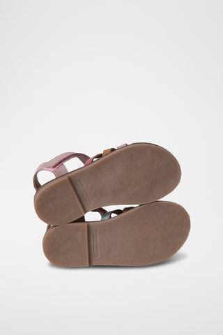 Sandales en cuir - Mauve