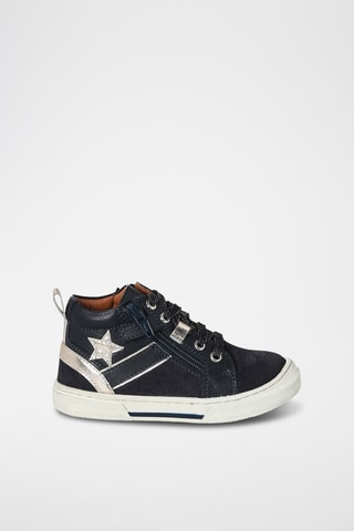 Sapatilhas em couro - Azul-marinho