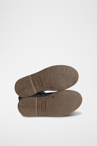 Botins em nobuck - Azul-marinho