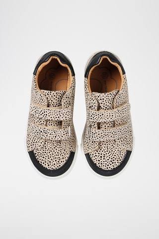 Sapatilhas em couro - Bege