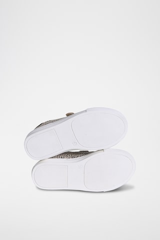 Sapatilhas em couro - Bege