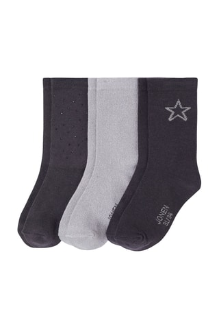 3 paires de chaussettes - Anthracite