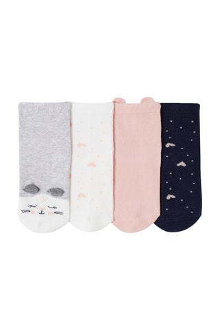 4 paires de chaussettes - Rose