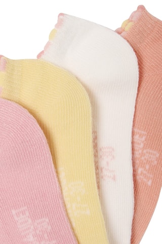 4 pares de meias curtas - Rosa