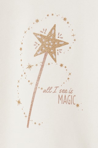 Sweat et baguette magique - Ecru