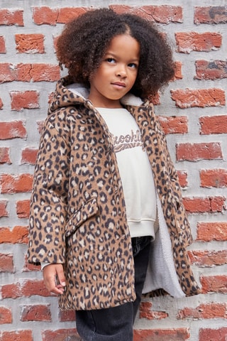 Sobretudo com capuz - Castanho