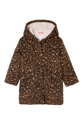 Sobretudo com capuz - Castanho