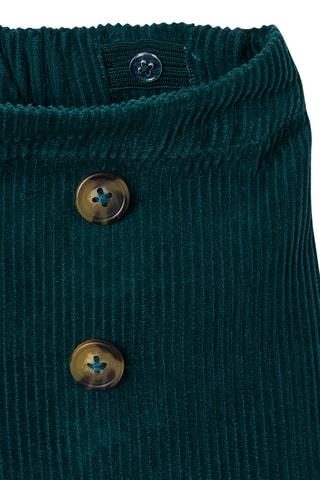 Jupe-short en velours - Vert émeraude