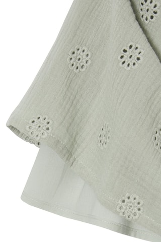 Jupe en broderie anglaise - Vert