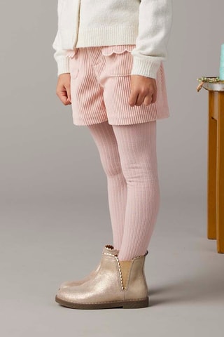 Short en velours - Rose poudré