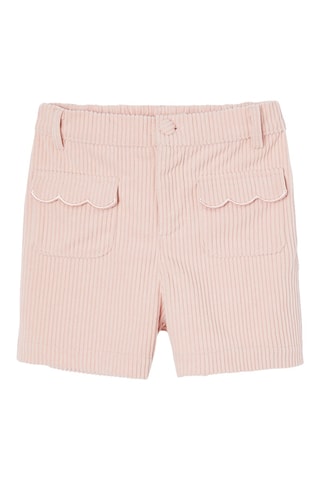 Short en velours - Rose poudré