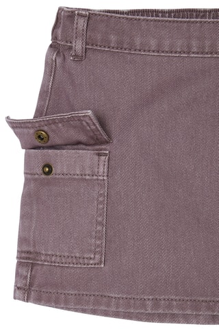 Jupe-short en jean - Mauve