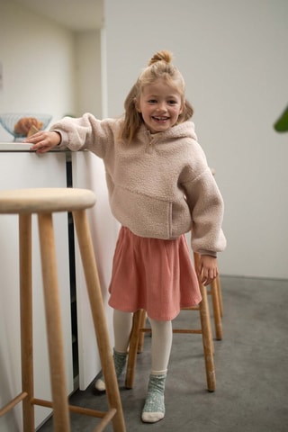 Jupe en velours - Vieux rose