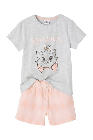 T-shirt et short Marie Les Aristochats Disney - Rose poudré