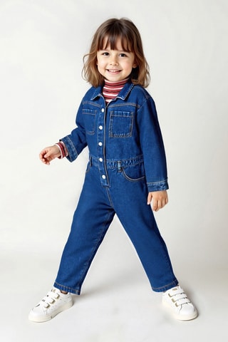 Combinaison en jean - Bleu