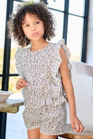 Chemisier et short - Ciel