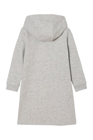 Robe sweat à capuche - Gris clair chiné