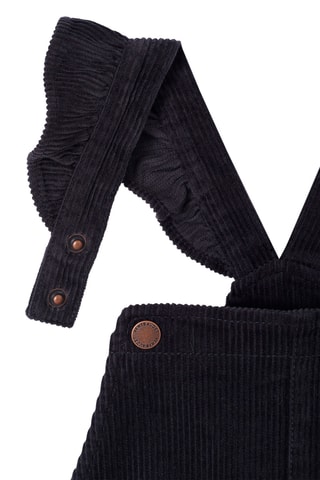 Salopette en velours - Anthracite