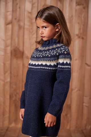 Robe pull - Bleu marine