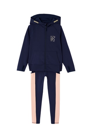 Sweat à capuche et pantalon - Bleu marine