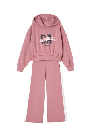 Sweat à capuche et pantalon - Vieux rose