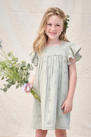 Robe en broderie anglaise - Vert clair