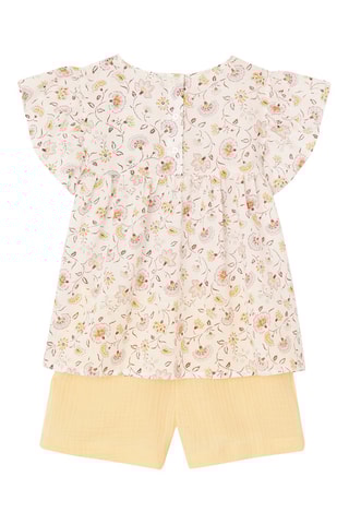 Blouse et short - Jaune et écru