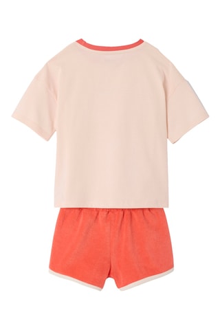 T-shirt et short - Corail